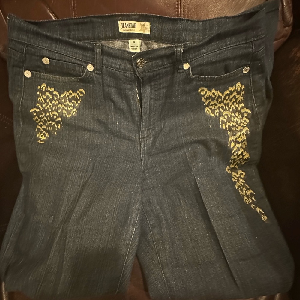 Blue designer women jean